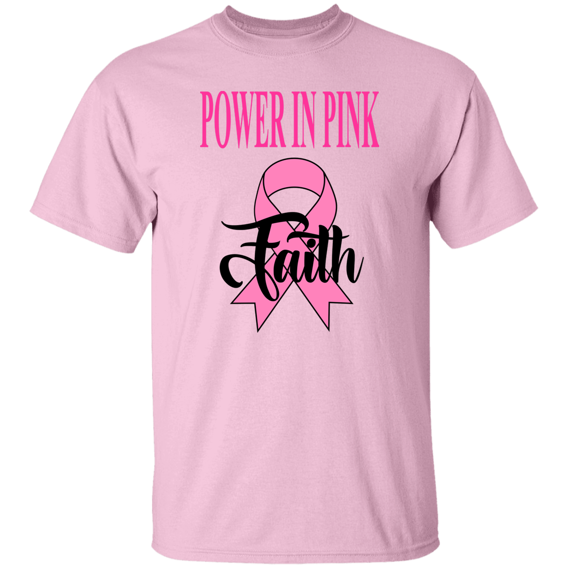 POWER IN PINK RIBBON WITH FAITH RIBBON