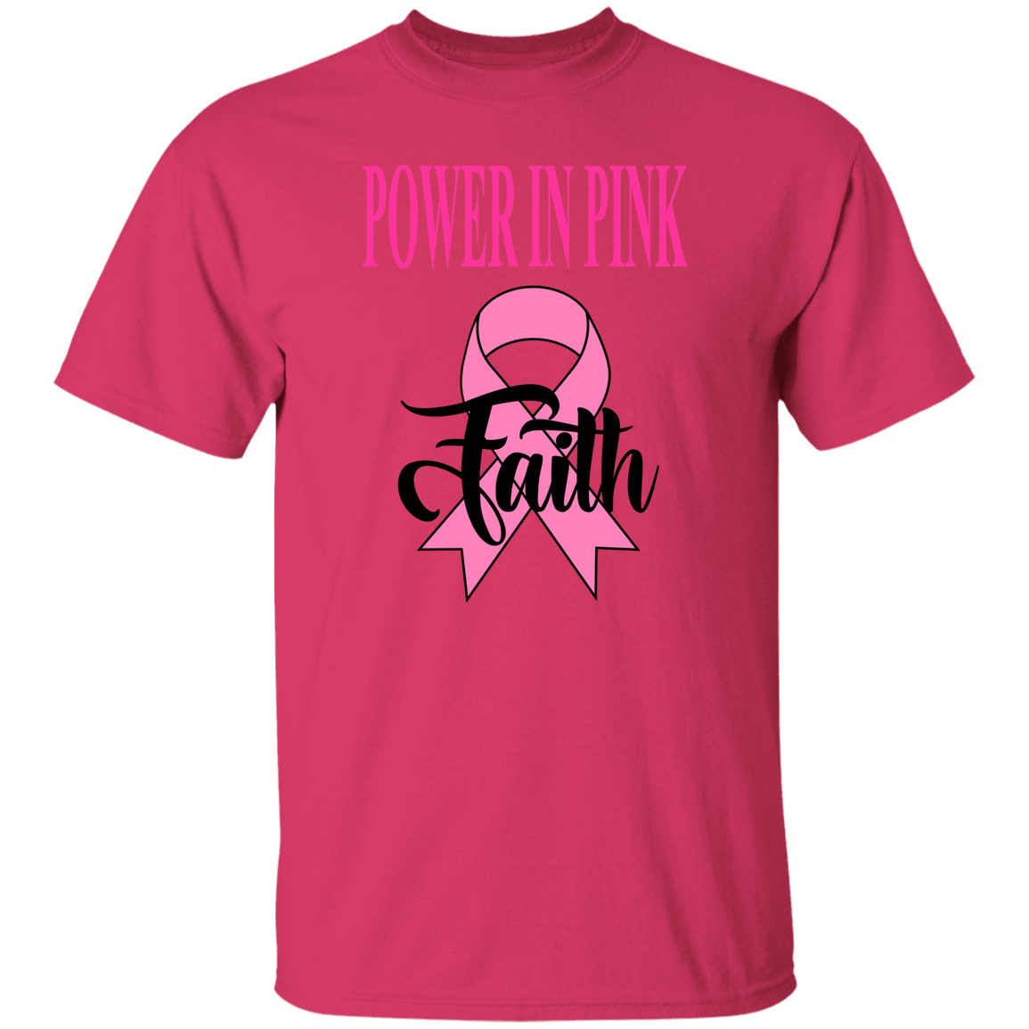 POWER IN PINK RIBBON WITH FAITH RIBBON