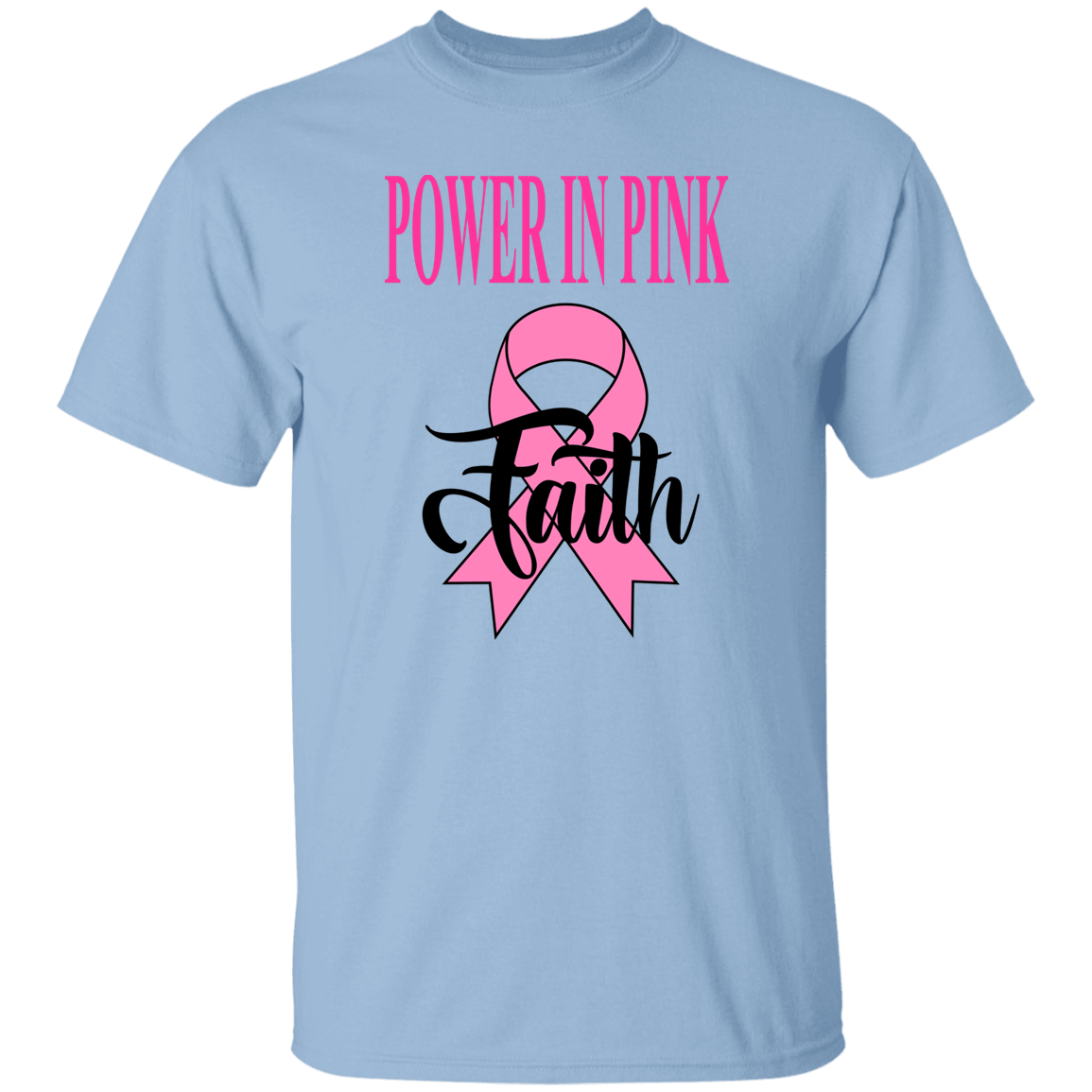 POWER IN PINK RIBBON WITH FAITH RIBBON